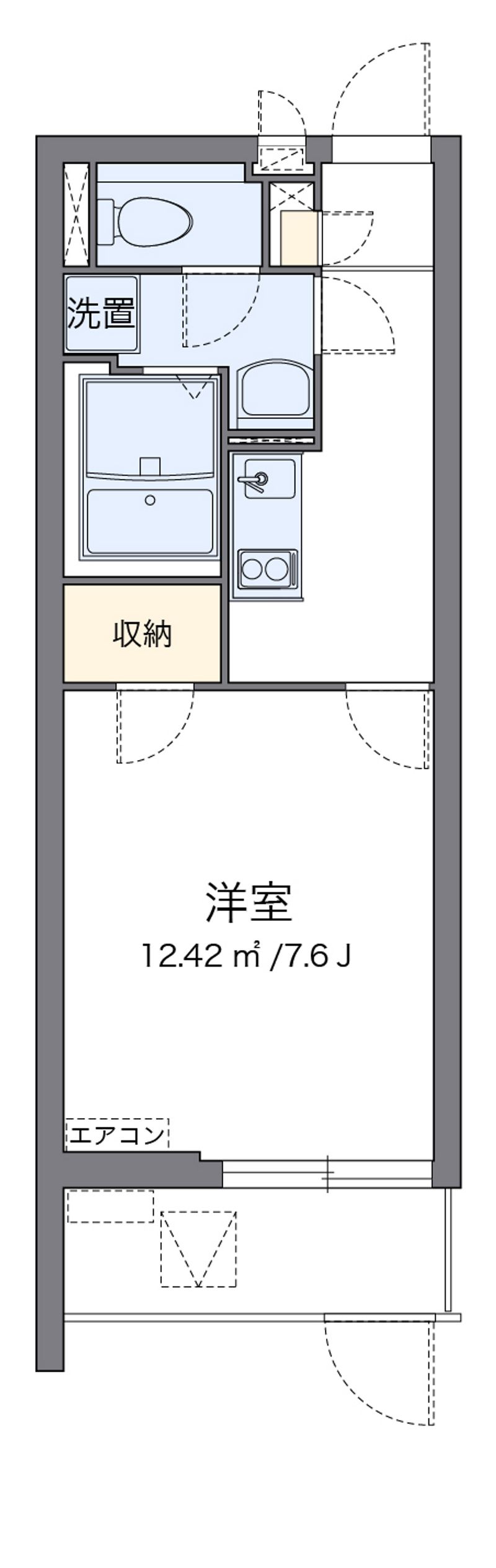 クレイノ陸王 間取り