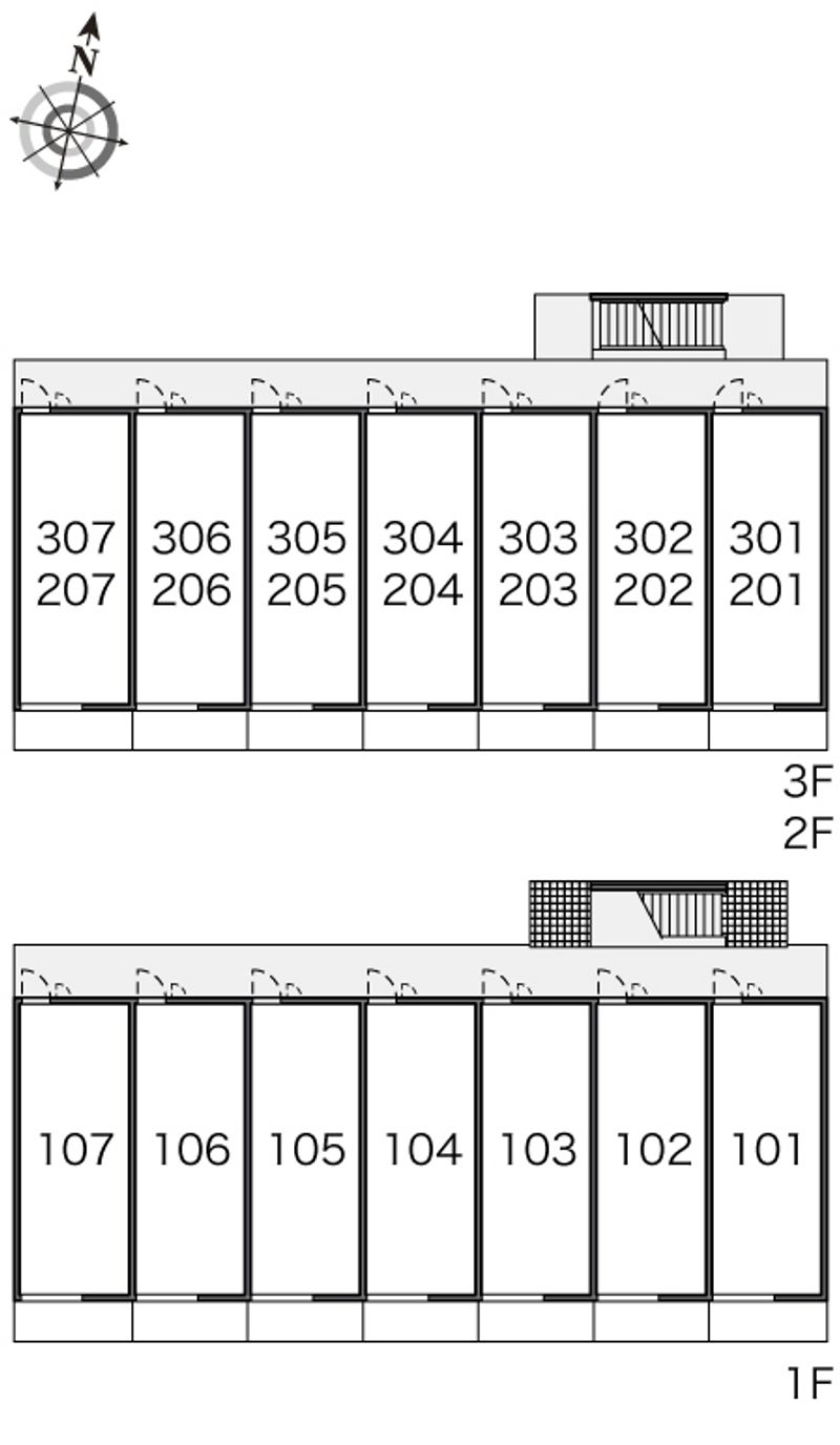 レオネクストハッピーエイトⅡ 間取配置図