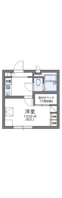 レオパレスルート４セイジィ 間取り図