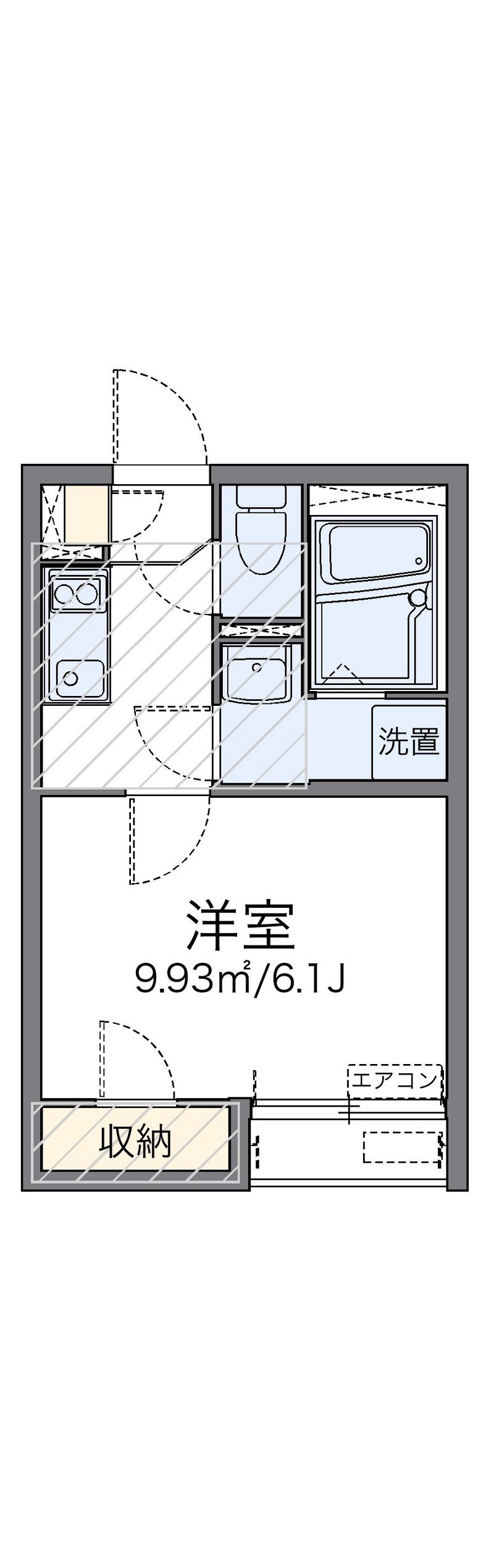 レオネクスト乙艫海岸Ａ 間取図