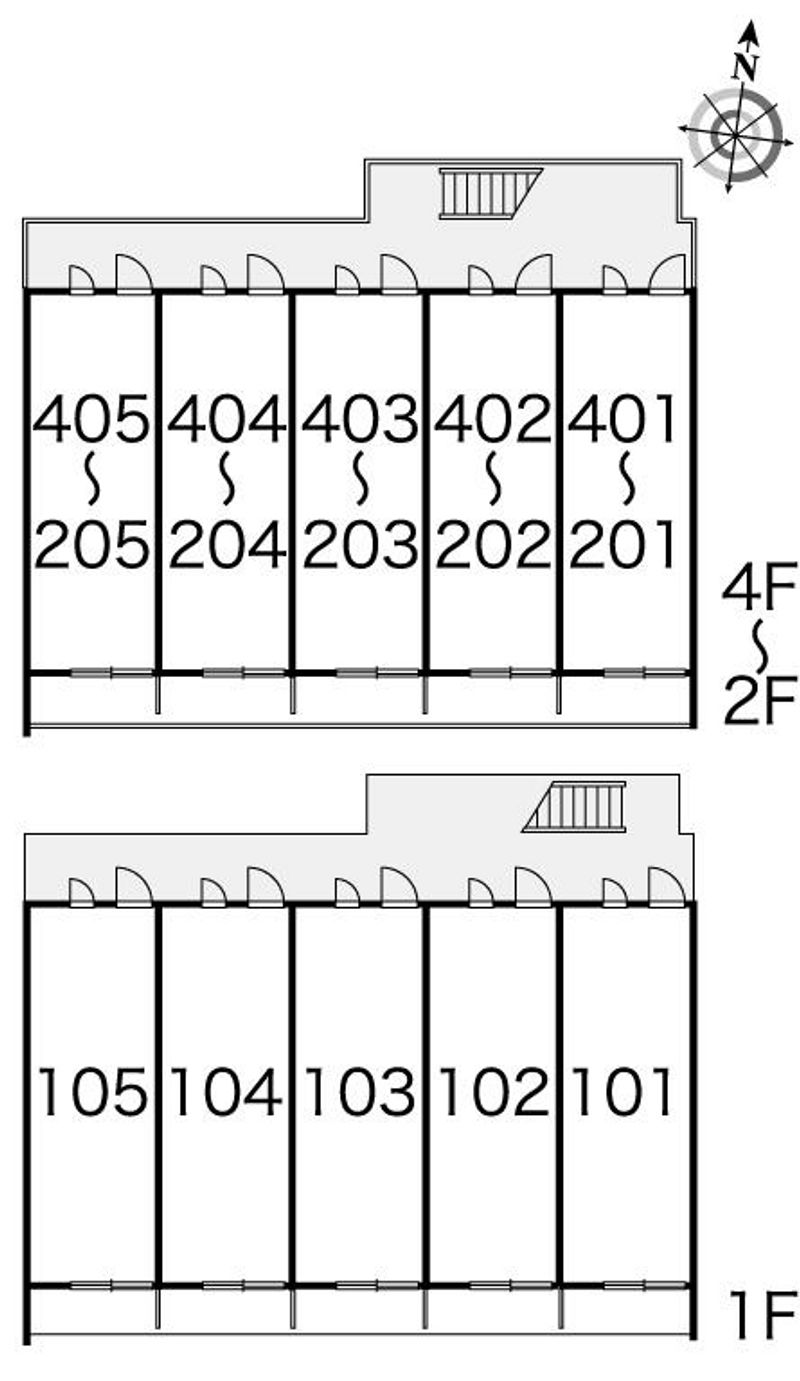 レオパレス浦和常盤 間取配置図