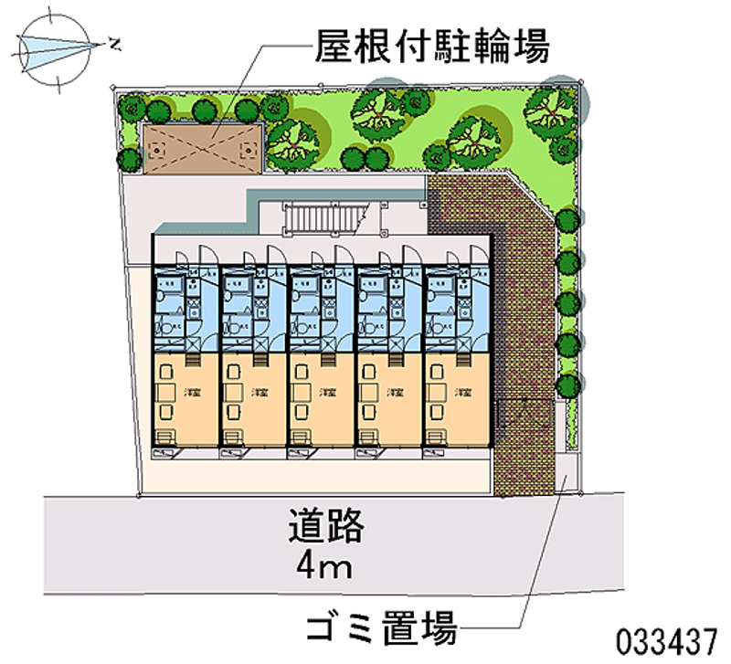 レオパレスカーサ１９ 区画図