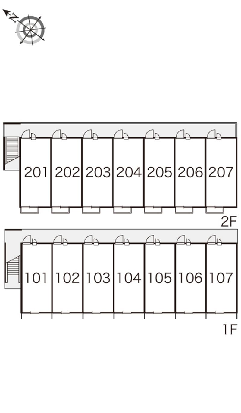 レオパレスアメニティハイツ 間取配置図