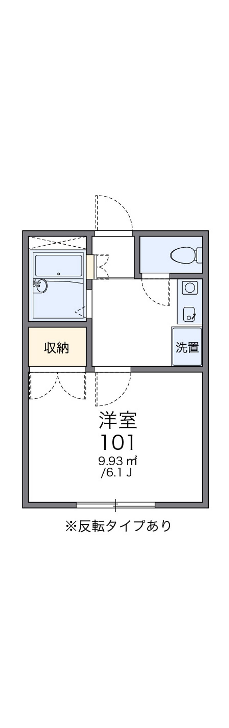 レオパレスＮＩＳＨＩＳＵＮＡ 間取図