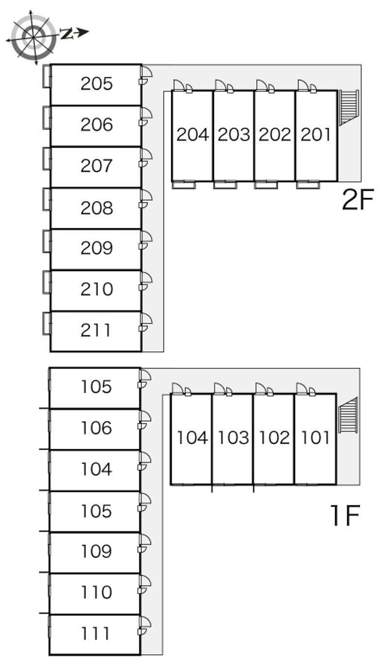 レオパレス才賀 間取配置図