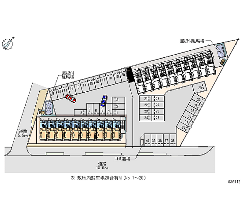 レオパレスディアマンＡ 月極駐車場