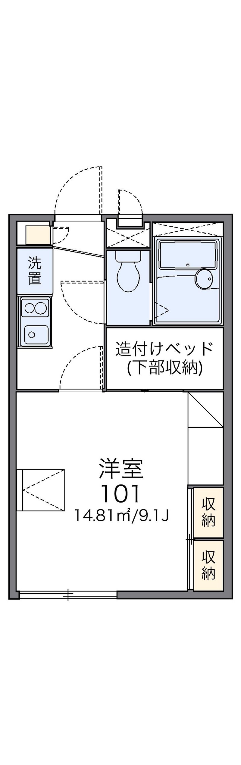レオパレスコンフォール動橋 間取図