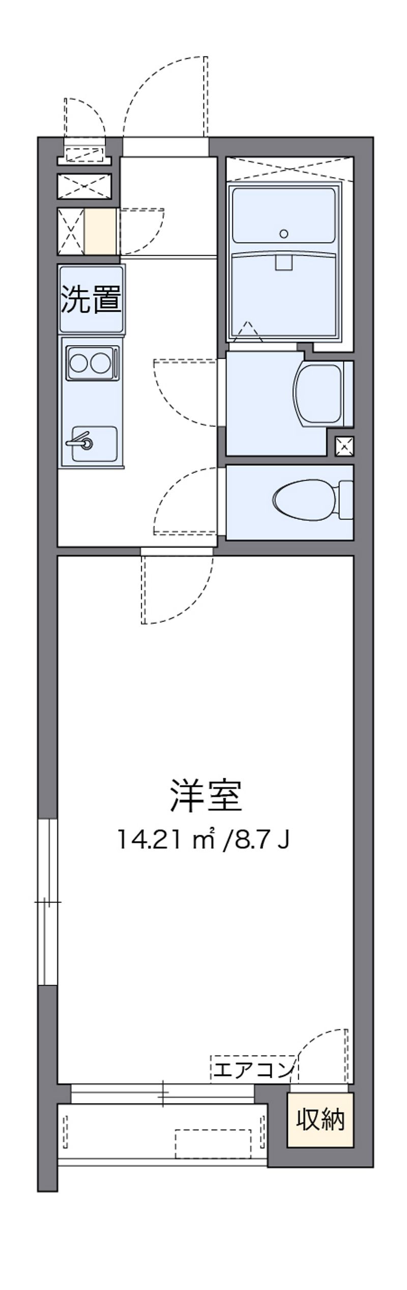 クレイノ清水せいわ 間取図
