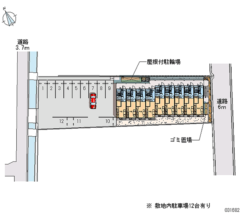 レオパレスすばる 月極駐車場