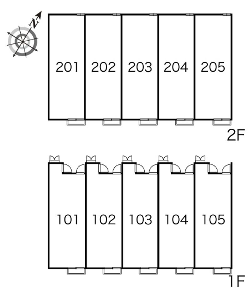 レオパレス平成 間取配置図