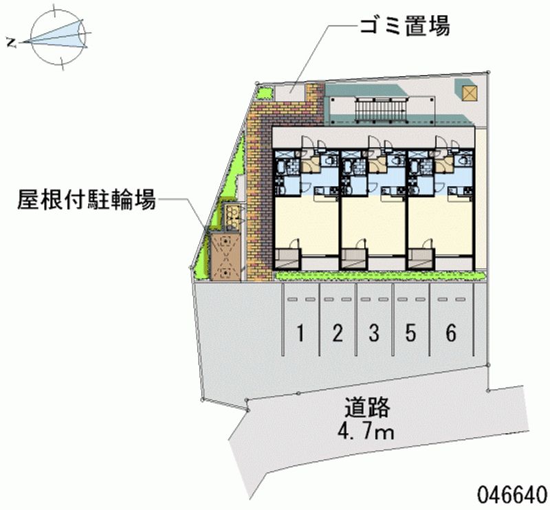 レオネクストディアコート京田辺 区画図