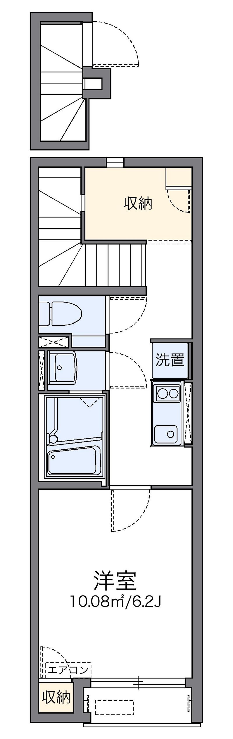 レオネクストクレセント梅里 間取図