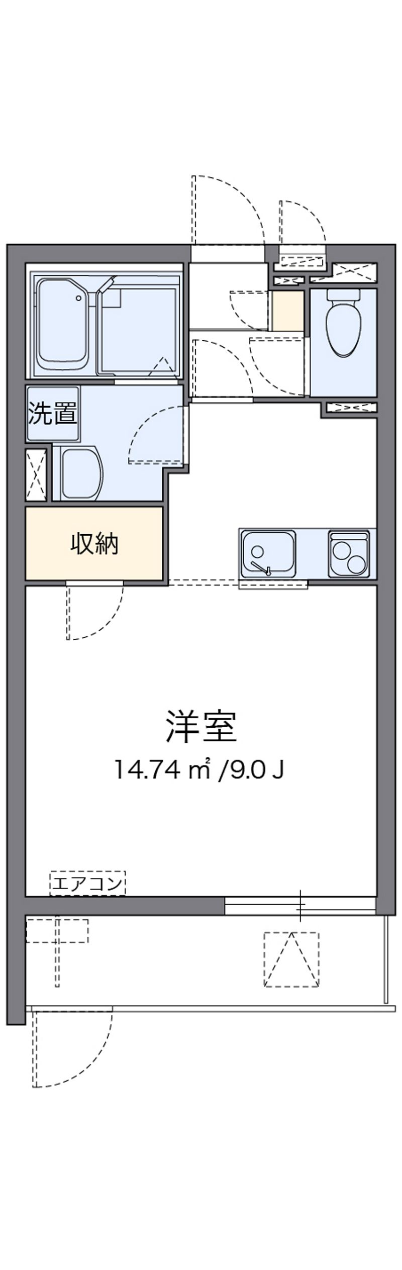 クレイノコミンチャーレドゥーエ 間取図
