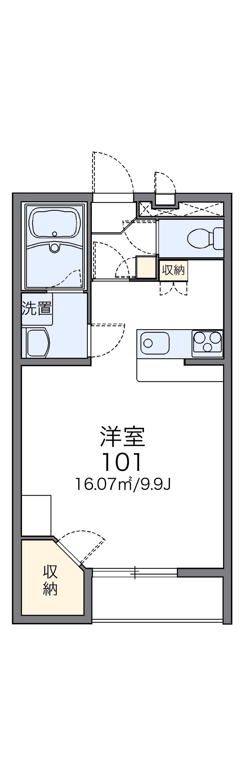 レオパレス未来 間取図
