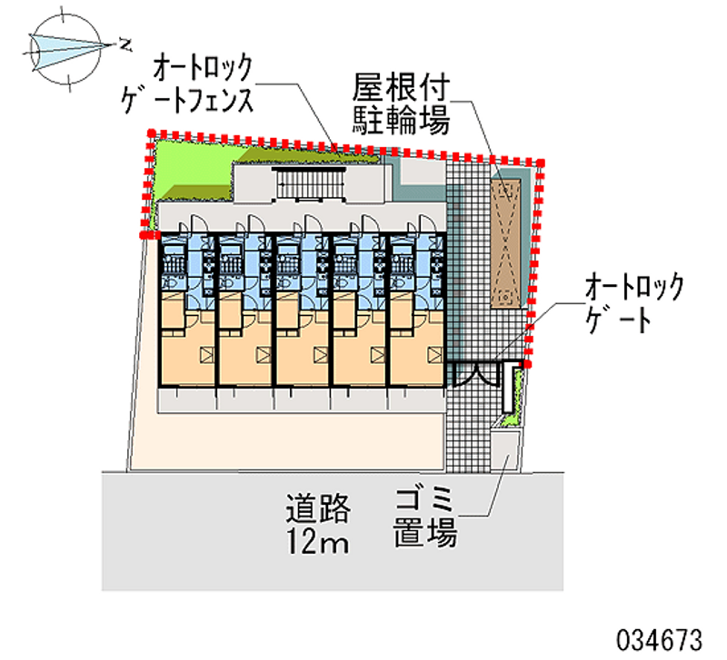 レオパレスサルカンドラ 区画図