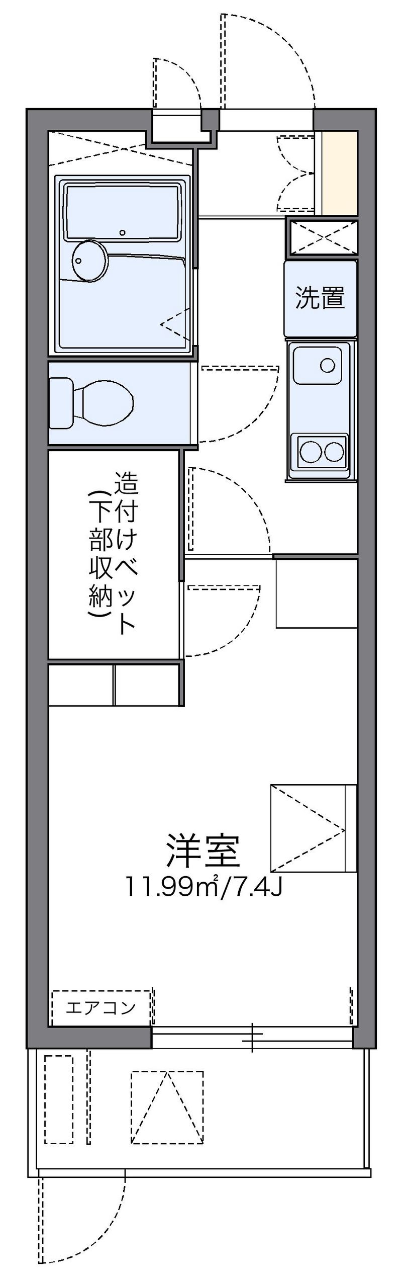 レオパレスＴＮ参番館 間取図