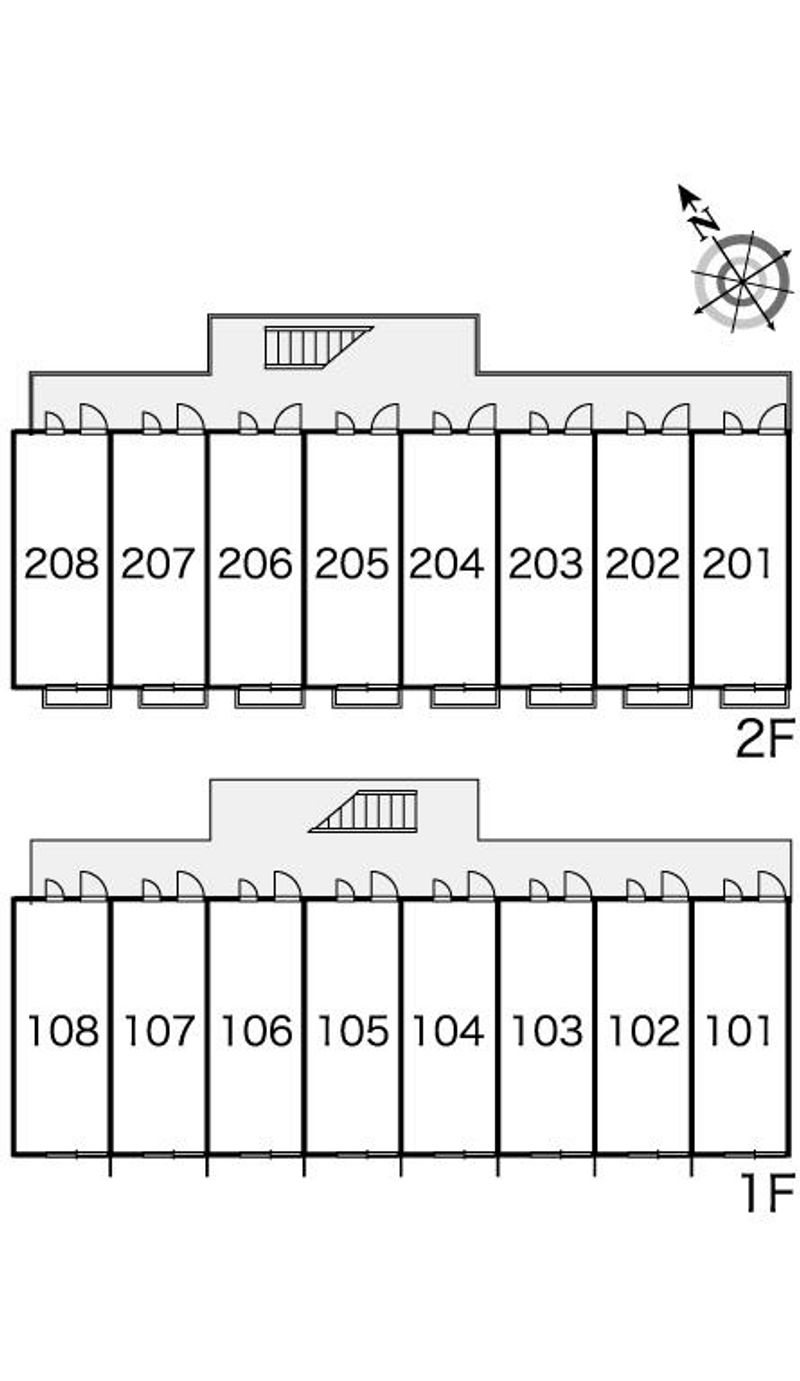 レオパレスフクチⅡ 間取配置図