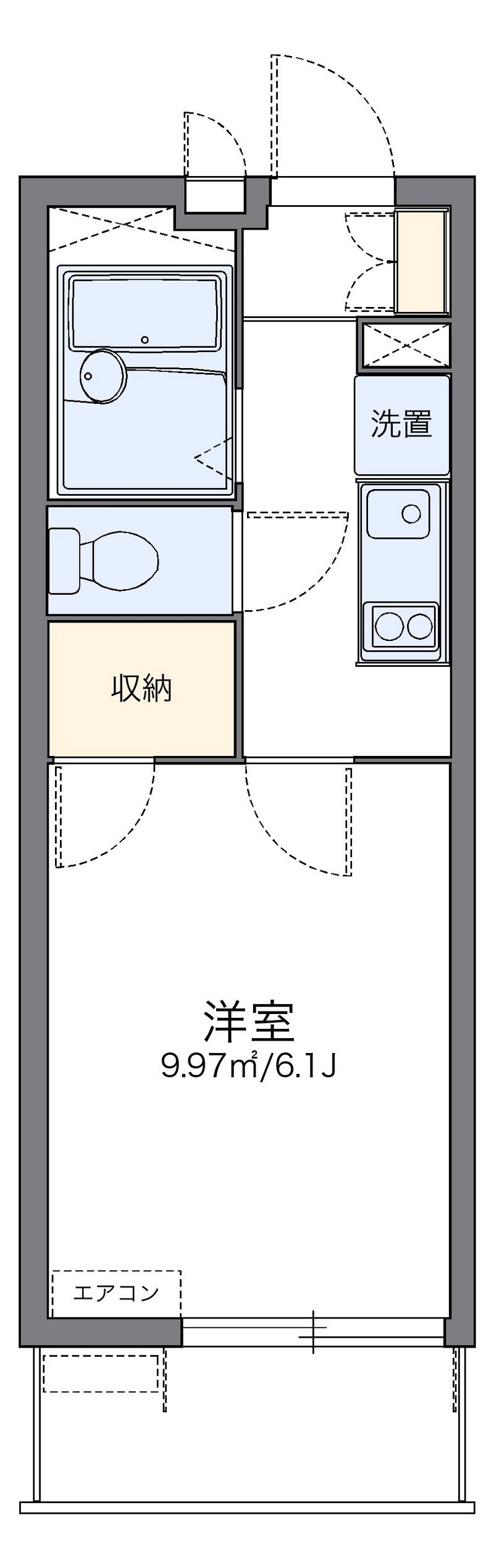 レオパレス樽崎 間取図
