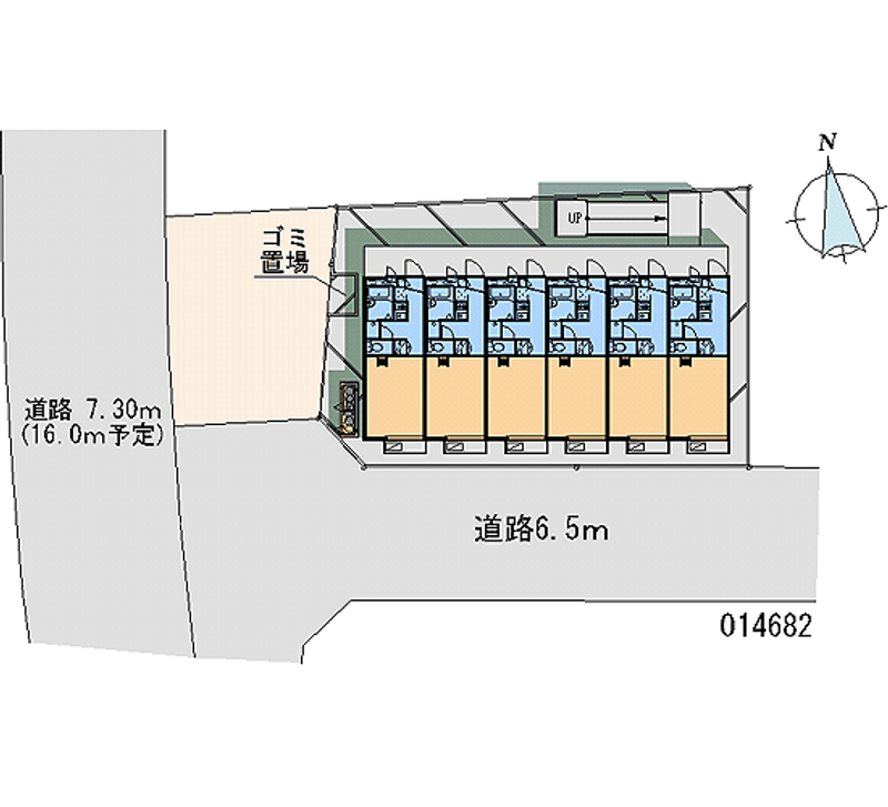 レオパレスパルフェ 区画図