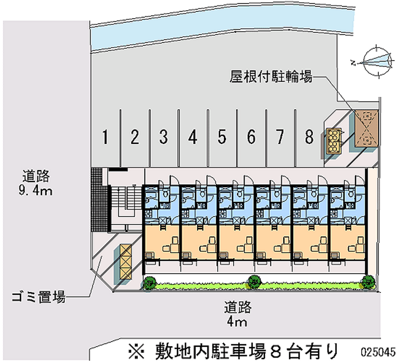 レオパレス竹原 月極駐車場