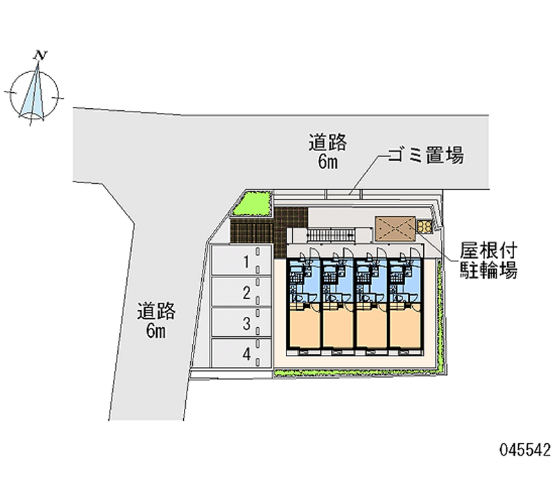 レオパレスラ　ピエーノ 区画図