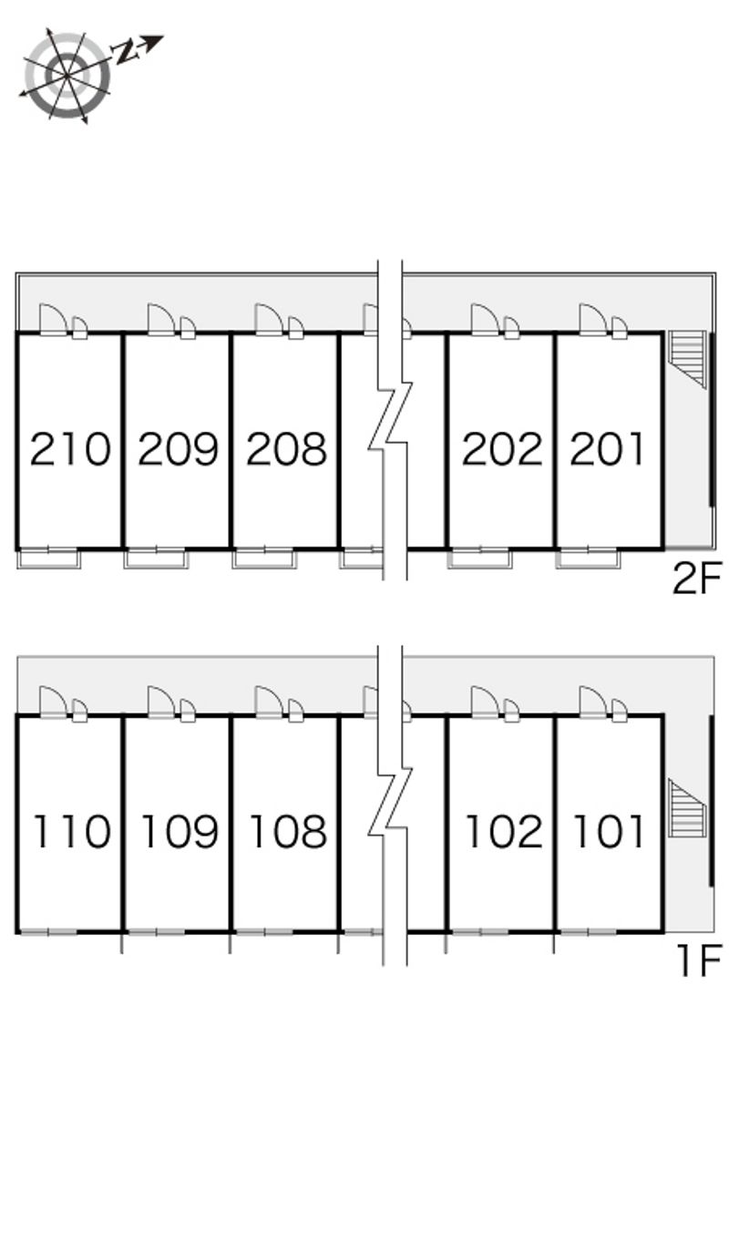 レオパレスヴィクトワール 間取配置図