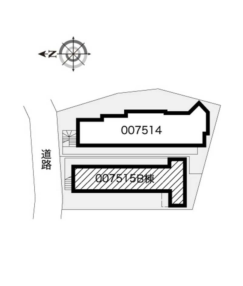 レオパレスサンクィーンハウスⅡ 配置図
