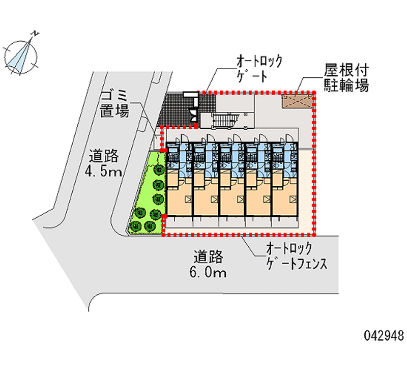 レオパレスセレノ 区画図