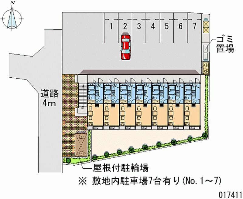 レオパレスシャルマン 月極駐車場