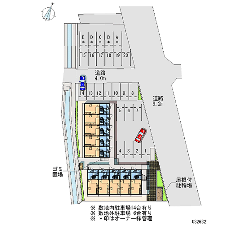 レオパレス伊豆長岡２ 月極駐車場