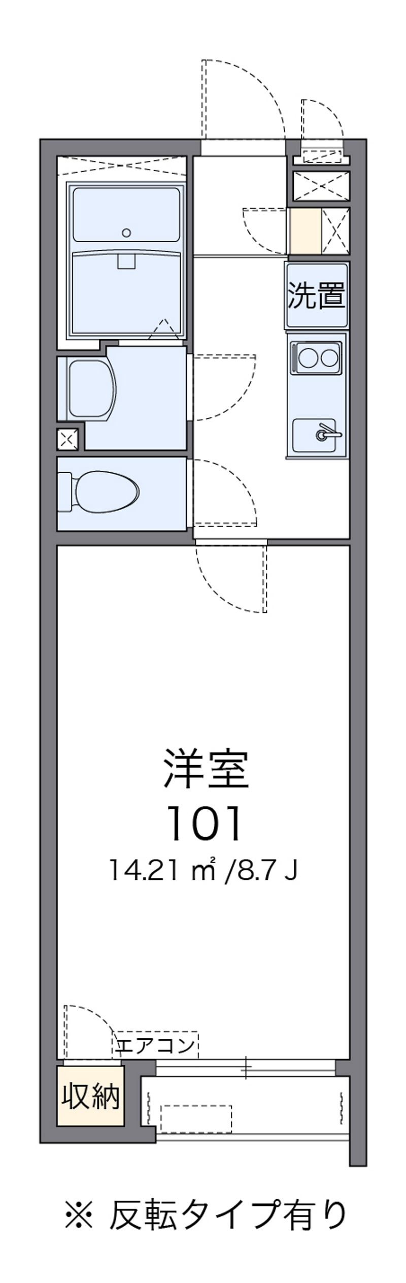 クレイノサウザンドリバー 間取図
