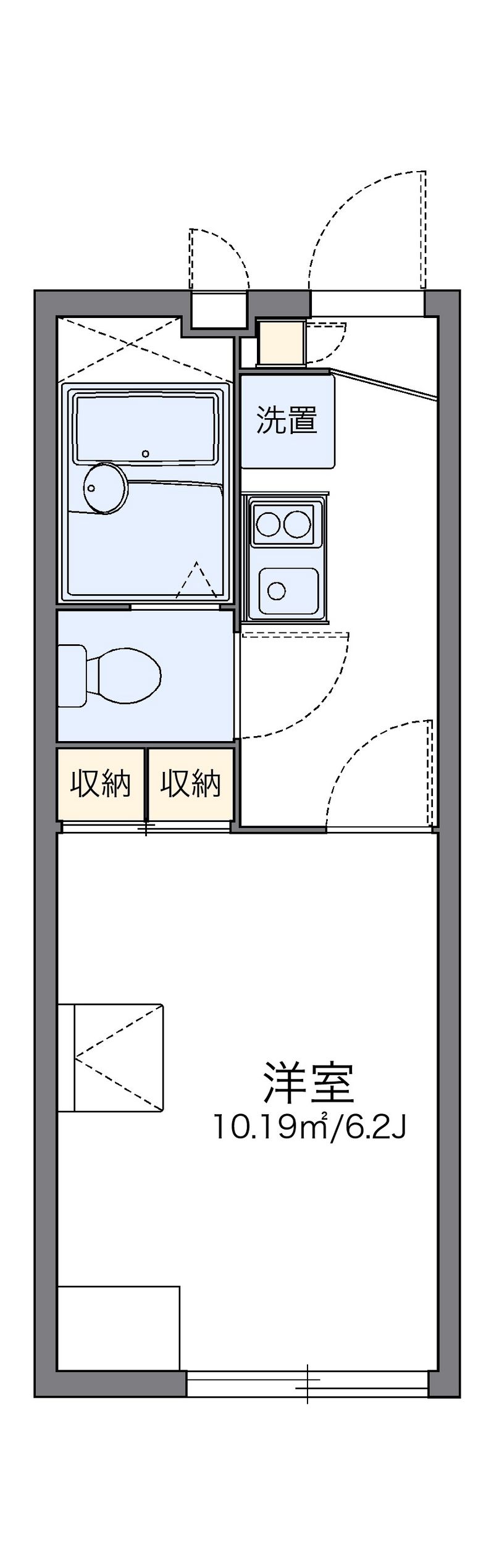 レオパレスパルコートⅡ 間取図