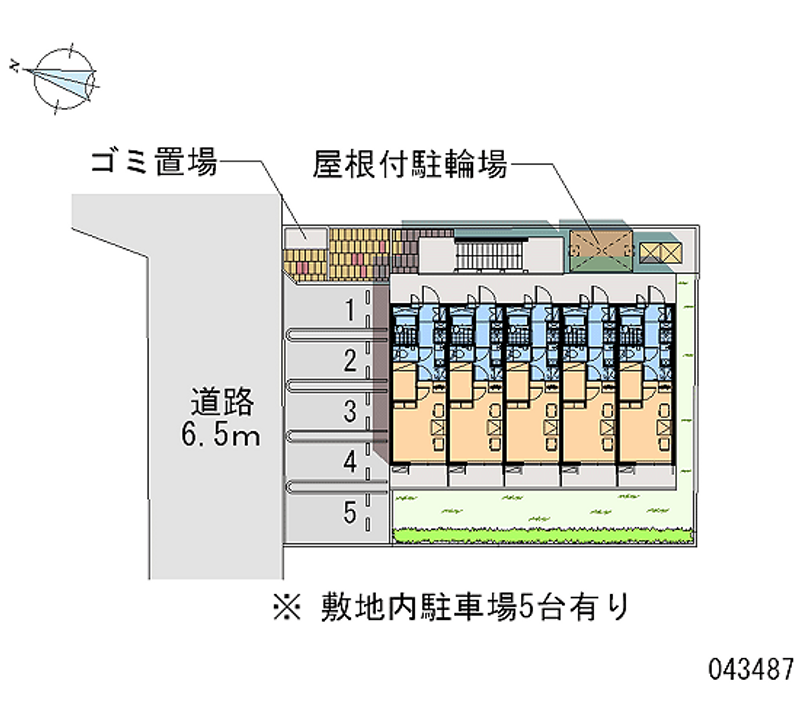 レオパレス小本西 月極駐車場