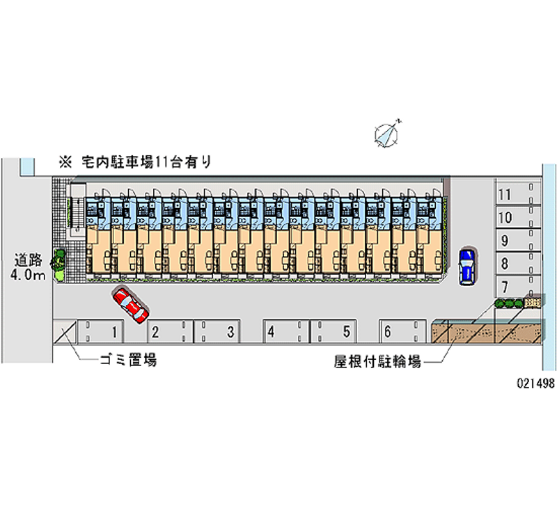 レオパレスフロンティア 月極駐車場