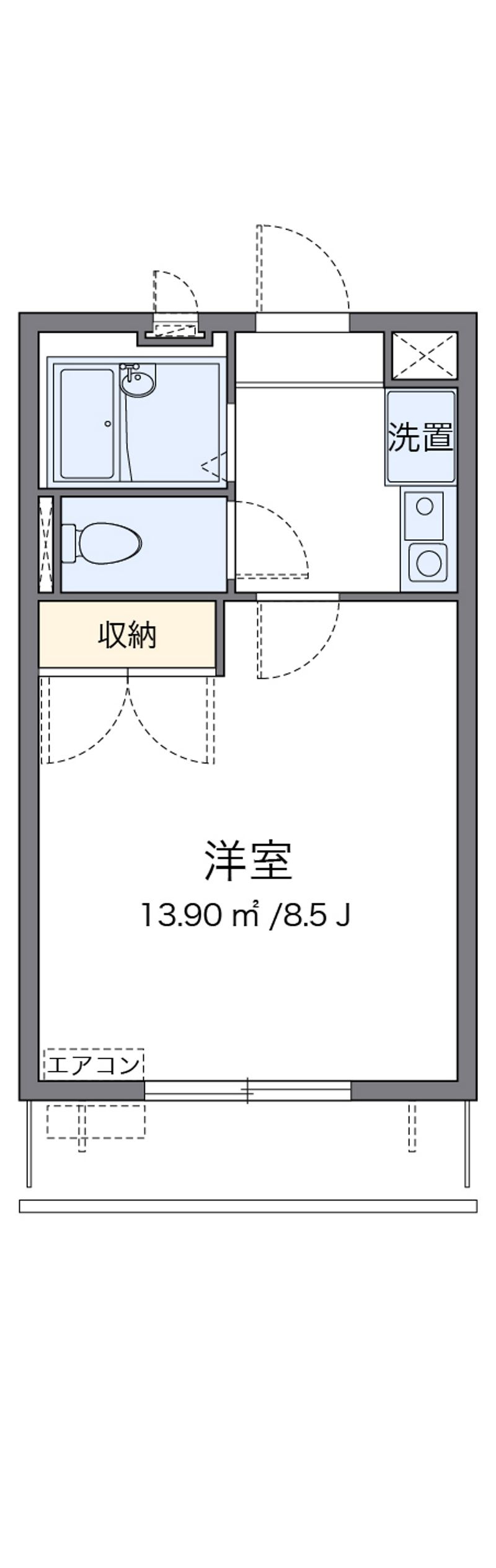レオパレスコンフォート 間取図