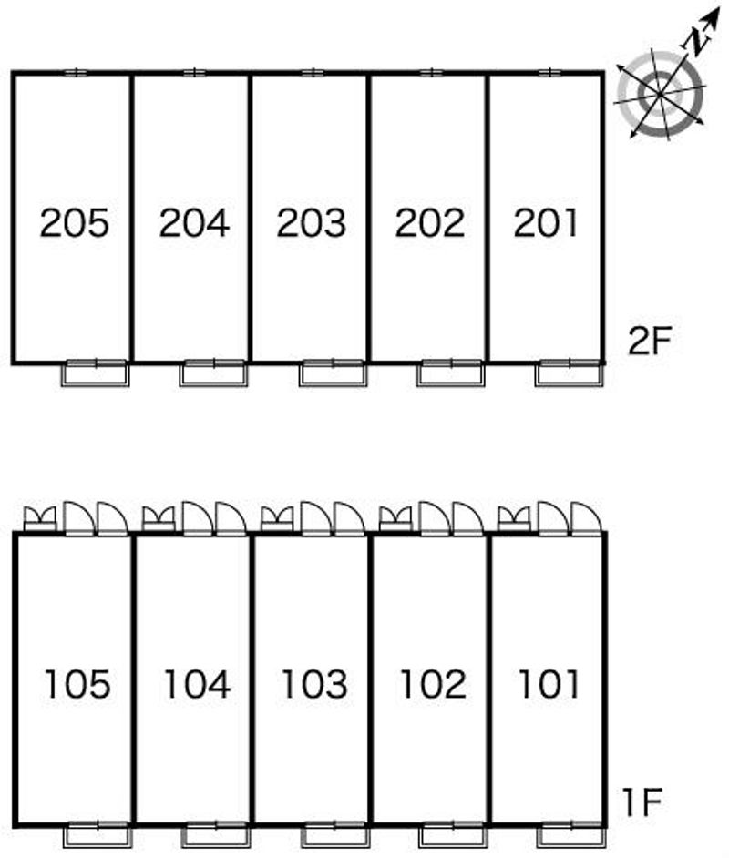 レオパレスロワール自由ヶ丘 間取配置図