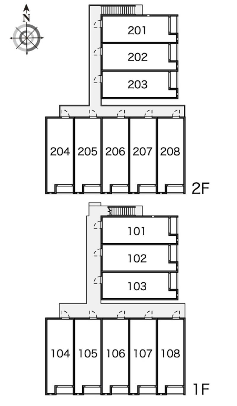 レオネクスト小山ロイヤル館 間取配置図
