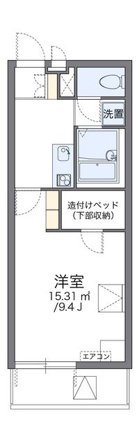 レオパレスエヌリバー 間取り図