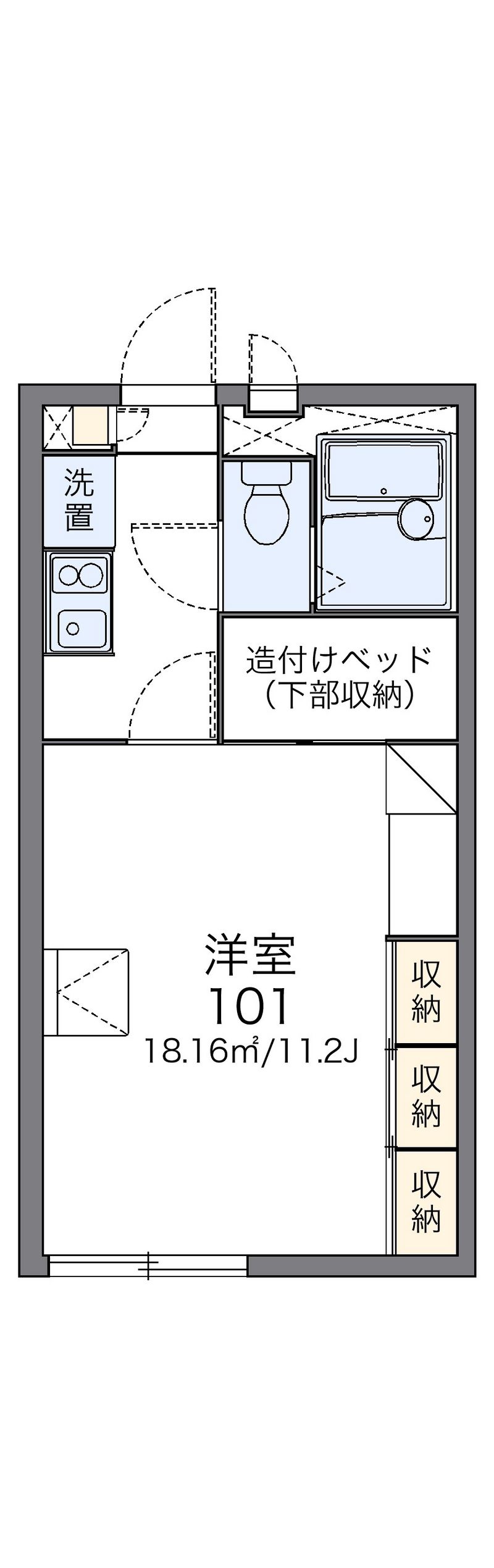 レオパレス海幸Ⅱ 間取図