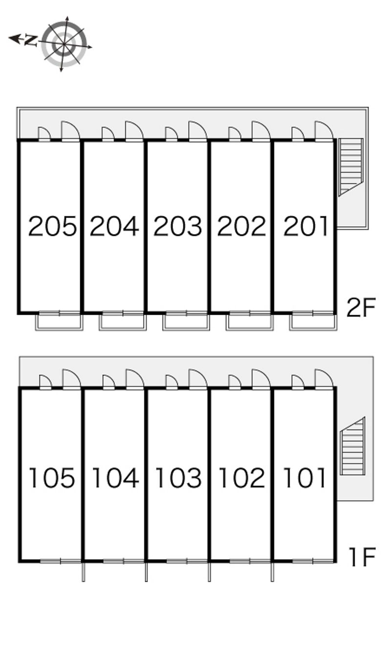 レオパレスメロディー 間取配置図