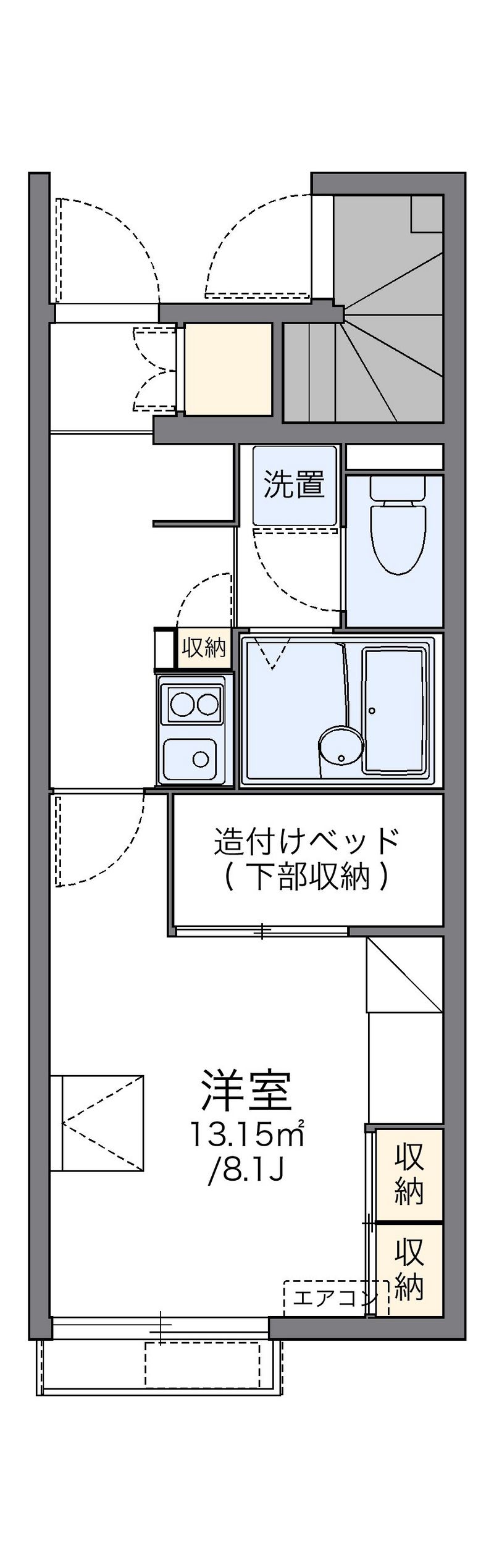 レオパレス泉 間取図