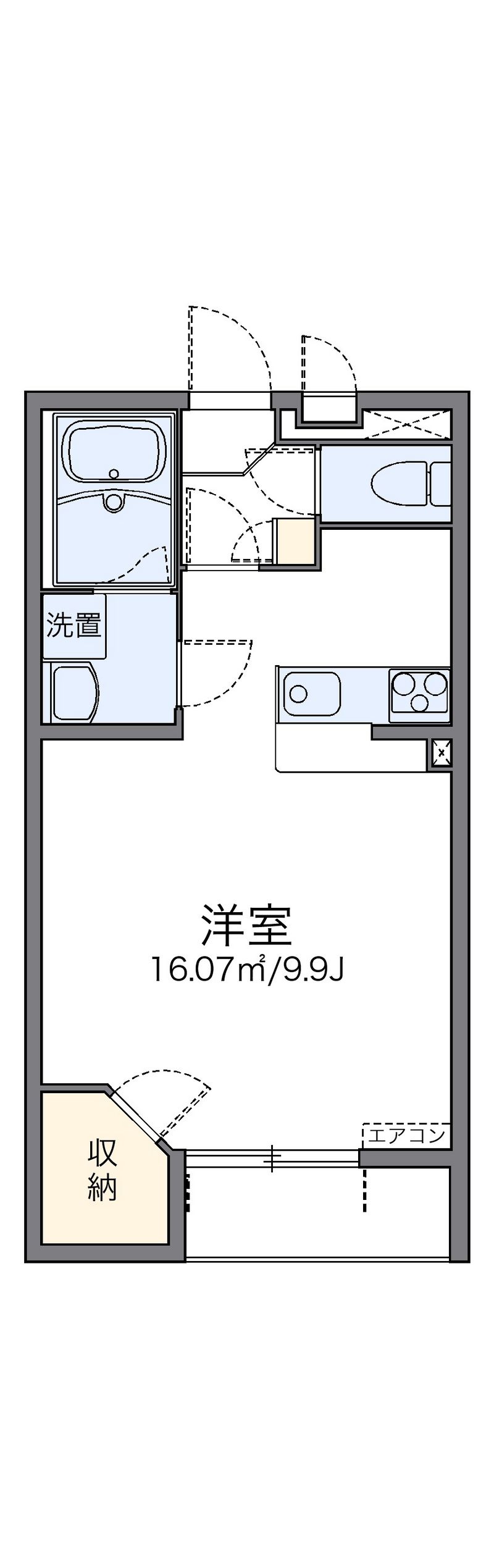 レオネクストフルールカレン 間取図