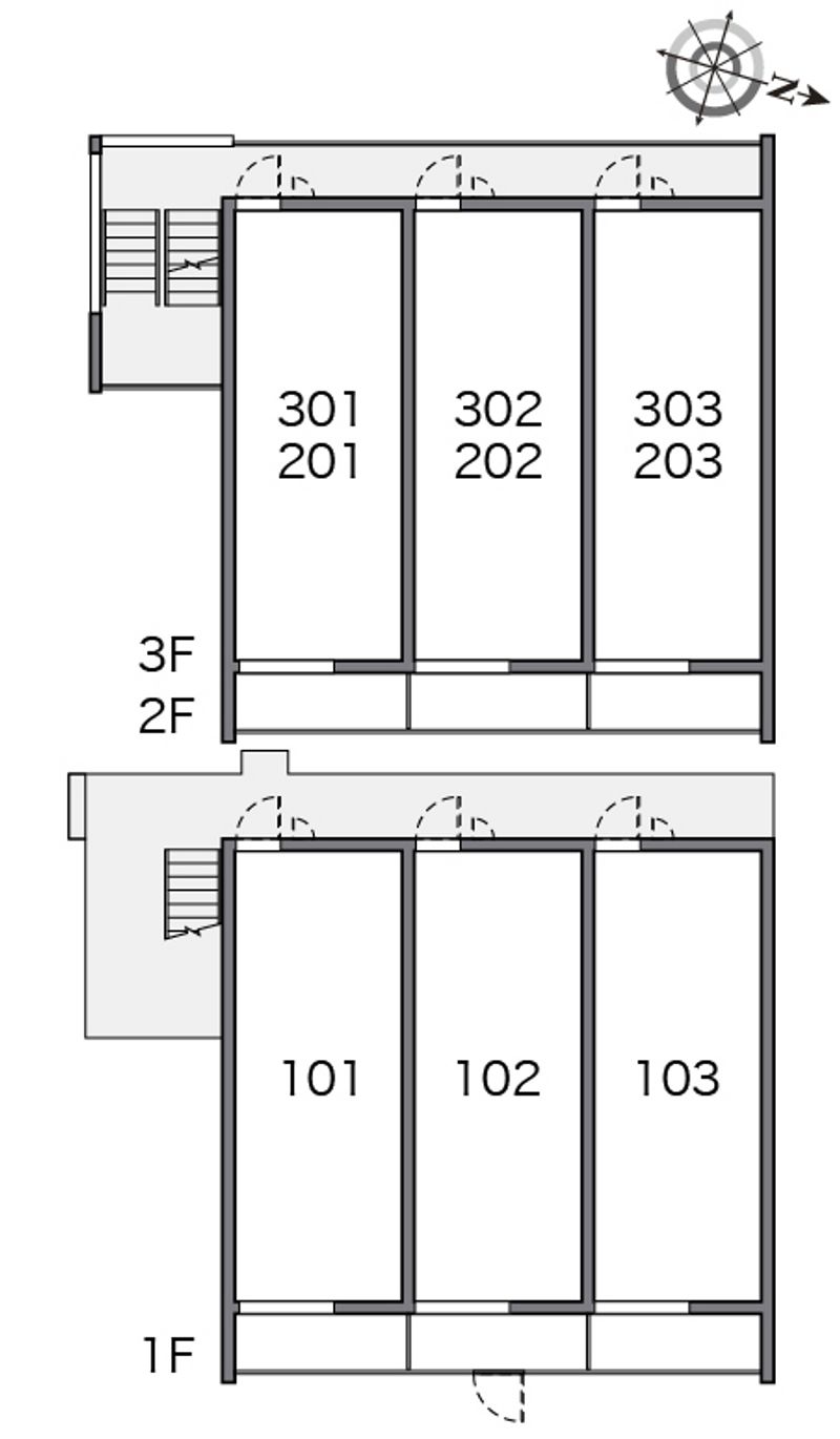 クレイノグレイスⅤ 間取り配置図