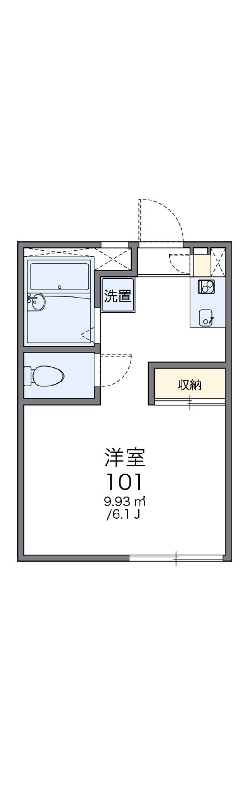 レオパレスブルーヴェイル 間取図
