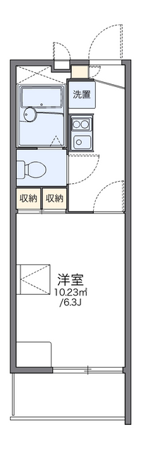 レオパレスさくら野 間取り図