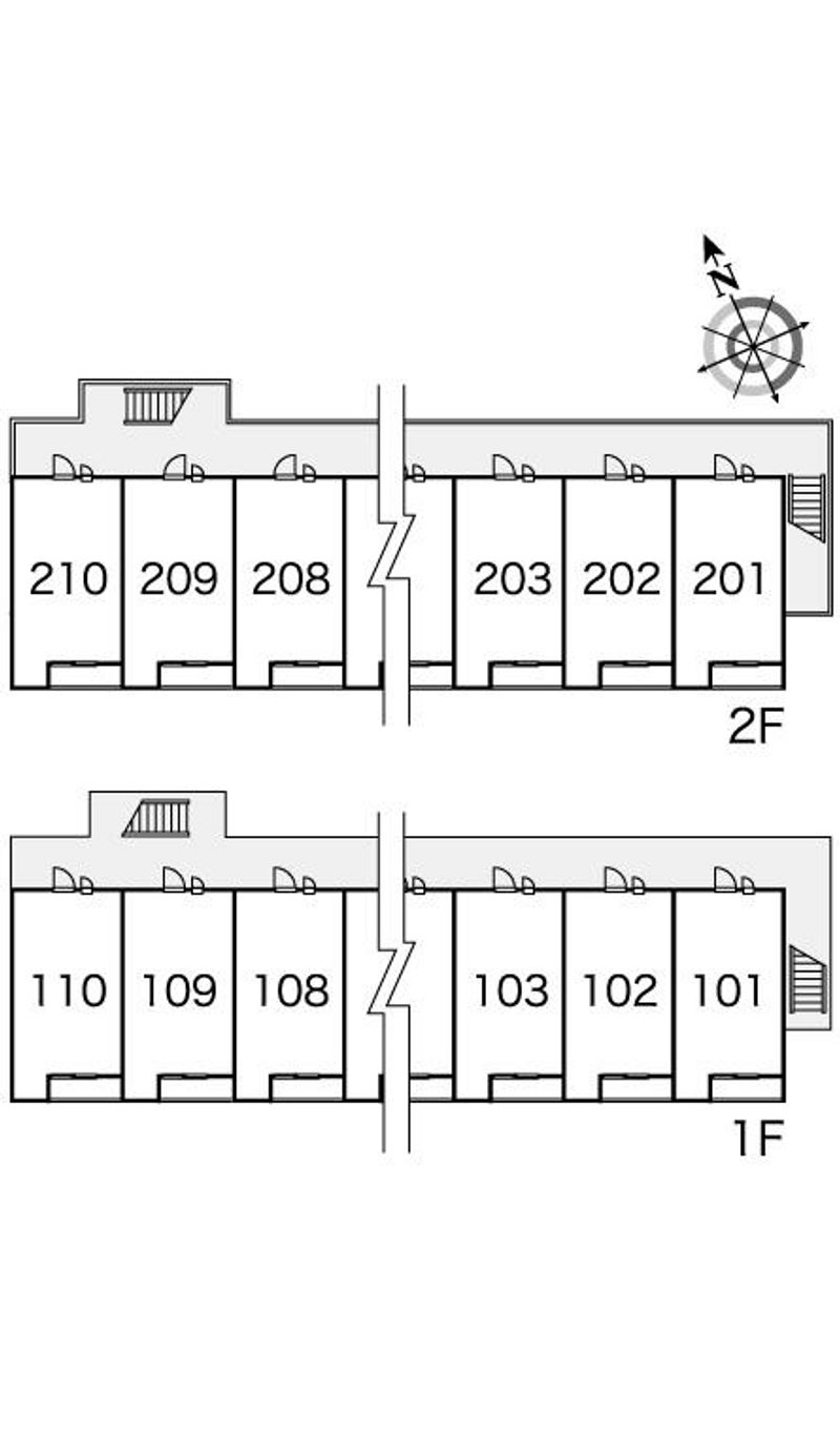 レオパレスＨＩＲＯＳＨＩ 間取配置図