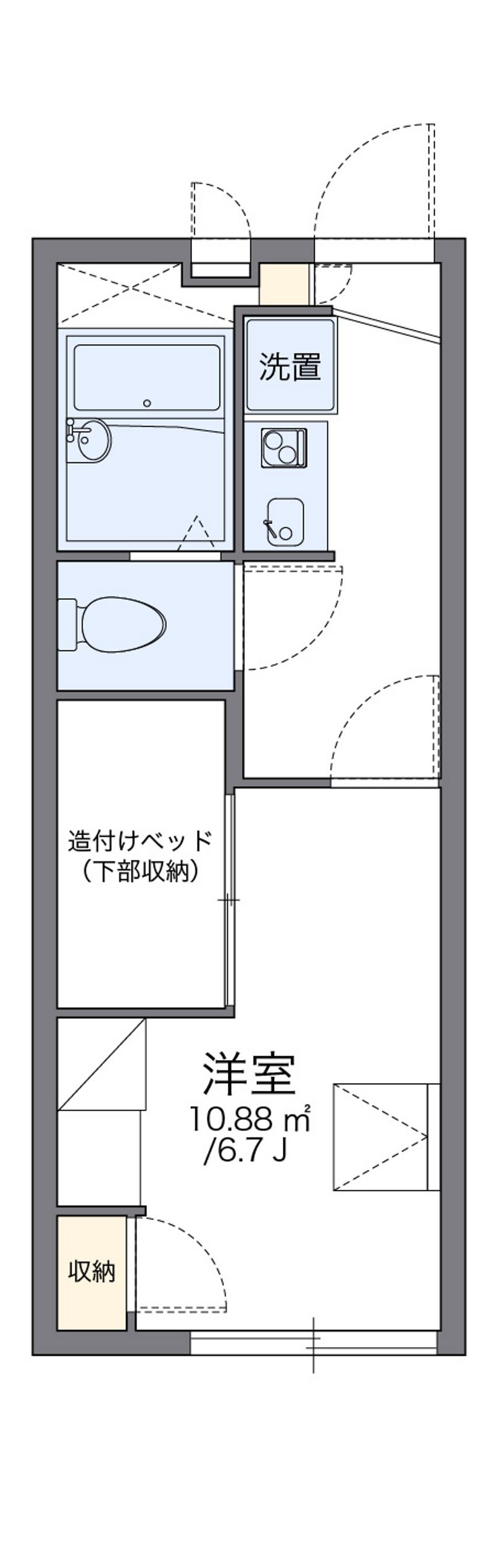 レオパレスＱＵＥＲＣＵＳ 間取図