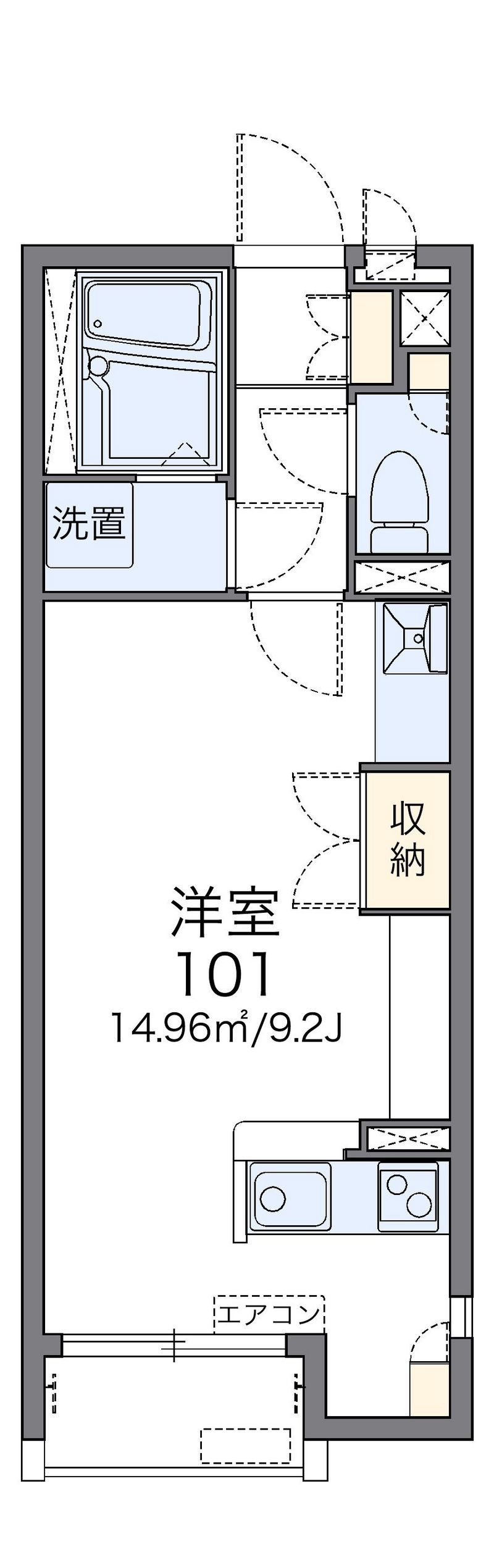 レオネクストマリンＣＨＯＦＵ 間取図