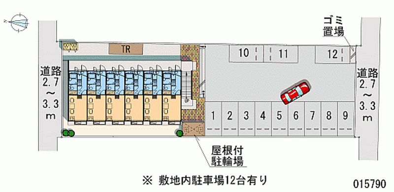 レオパレスライラックハウス 月極駐車場