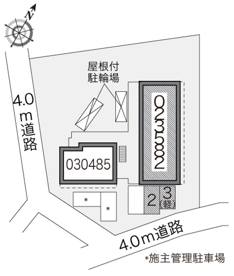 レオパレスホーホ　プラッツ 配置図